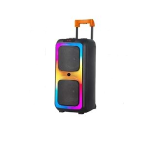 TELSAN NDR-1097 SD/USB/FM 16inc KUMANDALI KABLOSUZ MİKROFONLU BLUETOOTH RGB IŞIKLI MÜZİK KUTUSU