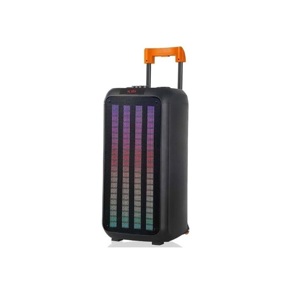 TELSAN NDR-1098 SD/USB/FM 16inc KUMANDALI KABLOSUZ MİKROFONLU BLUETOOTH RGB IŞIKLI MÜZİK KUTUSU