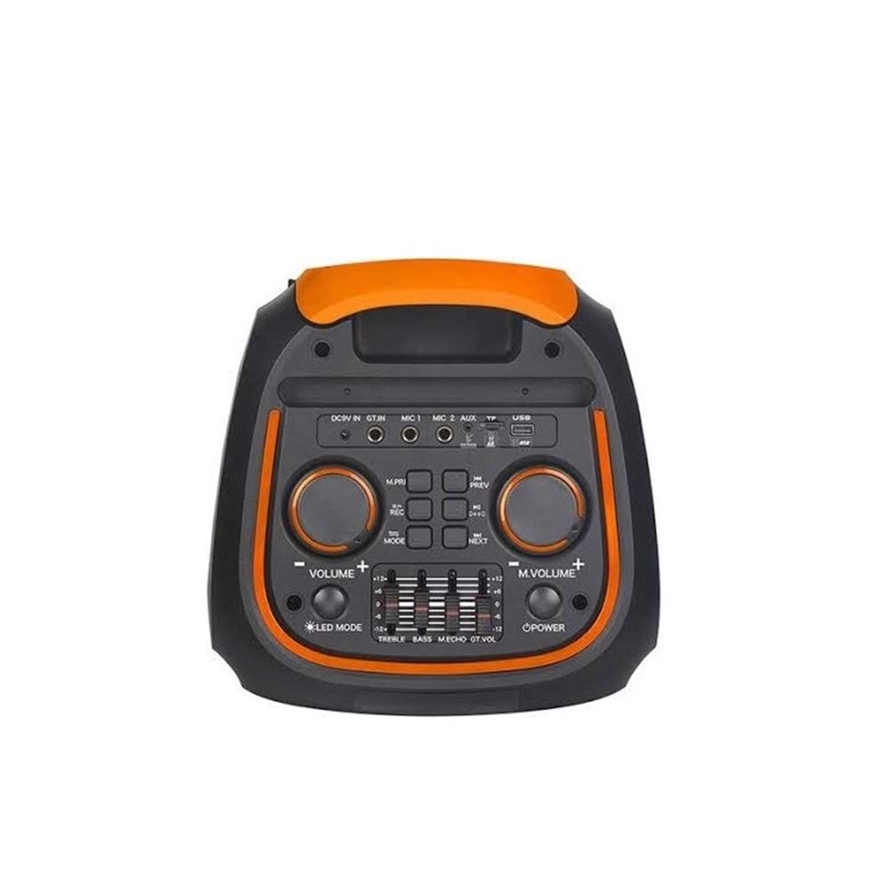 TELSAN NDR-1098 SD/USB/FM 16inc KUMANDALI KABLOSUZ MİKROFONLU BLUETOOTH RGB IŞIKLI MÜZİK KUTUSU