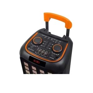 TELSAN NDR-1098 SD/USB/FM 16inc KUMANDALI KABLOSUZ MİKROFONLU BLUETOOTH RGB IŞIKLI MÜZİK KUTUSU