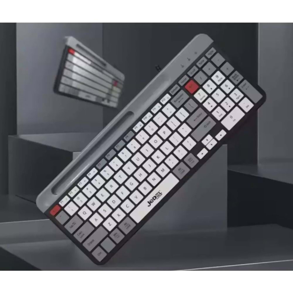 JEDEL K37 Ultra Hızlı Tepki Kablolu Oyun Ofis Klavyesi Zaman Sessiz Düğmeli