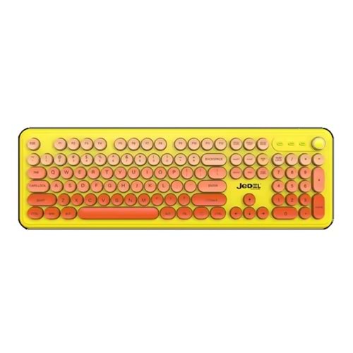 JEDEL WKB104 BT+WİRELESS RENKLİ YUVARLAK TUŞLU KABLOSUZ KLAVYE