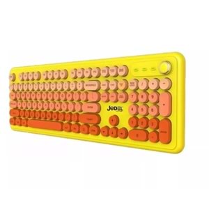 JEDEL WKB104 BT+WİRELESS RENKLİ YUVARLAK TUŞLU KABLOSUZ KLAVYE