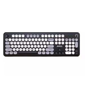 JEDEL WKB104 BT+WİRELESS RENKLİ YUVARLAK TUŞLU KABLOSUZ KLAVYE