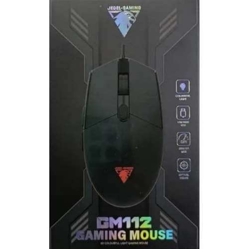 JEDEL GM112 OYUNCU MOUSE 800/1600/2400/3200DPİ KABLOLU GAMİNG MOUSE