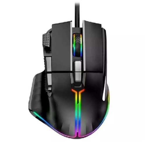 JEDEL GM1300 IŞIKLI OYUNCU MOUSE 800/1600/2400/3200DPİ KABLOLU GAMİNG MOUSE