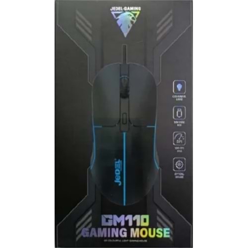 JEDEL GM110 OYUNCU MOUSE 800/1600/2400/3200DPİ KABLOLU GAMİNG MOUSE