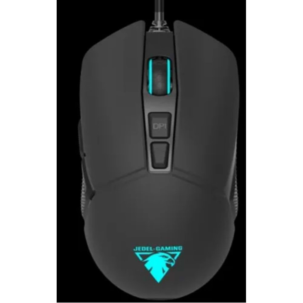 JEDEL GM1190 IŞIKLI OYUNCU MOUSE 800/1600/2400/3200DPİ KABLOLU GAMİNG MOUSE