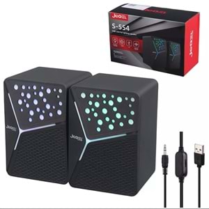 JEDEL S-554 USB 1+1 PC RGB IŞIKLI HOPARLÖR SPEAKER
