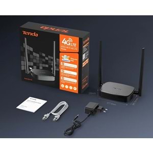 TENDA 4G03 PRO N300 WİFİ 4G LİTE 2 ANTENLİ 2.4GHZ SİM KARTLI ROUTER MODEM