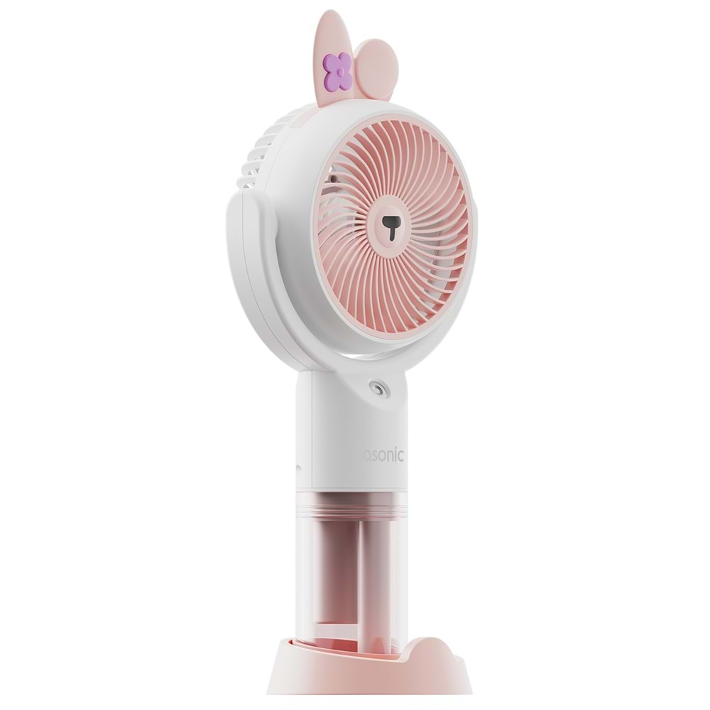 Asonic AFN26 Beyaz 500mAh 2 Kademe Nemlendirici Sprey USB Fan