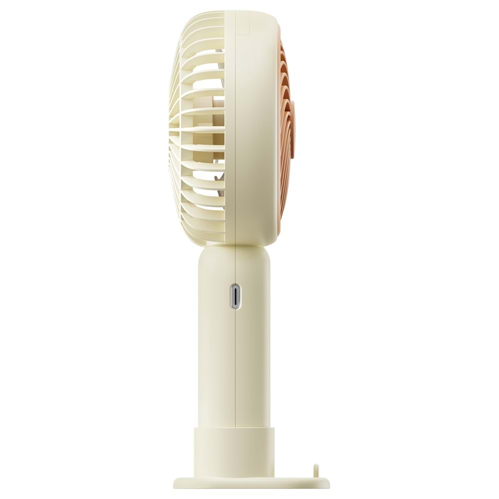 Asonic AFN20 Krem 250mAh Elde Taşınabilir Masaüstü Usb Fan