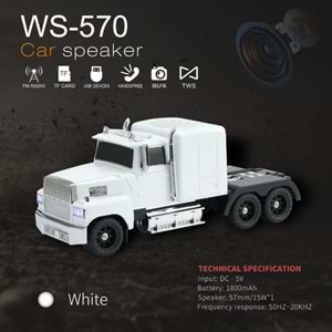 TELSAN WS-570 SD USB FM BLUETOOTH BİG TRUCK TIR LEDLİ SPEAKER