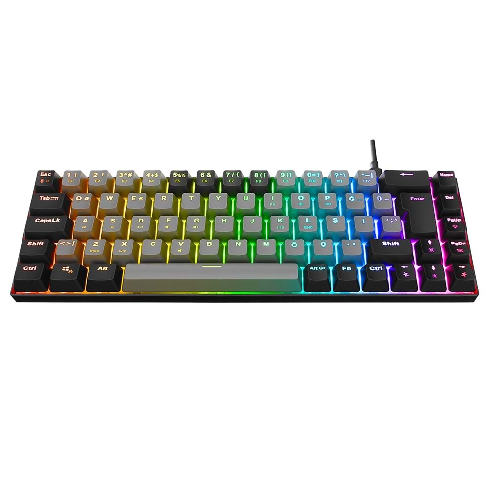 Acer eMachines EAK68 USB RGB Backlight RED SWITCH Mekanik Q 68 Tuşlu Mini Gaming Oyuncu Klavyesi