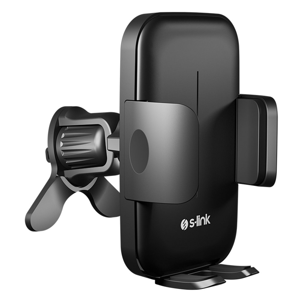 S-link SL-AT89 Universal Ayarlanabilir Siyah Klima Izgara Üzeri Araç Telefon Tutucu