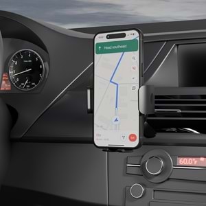 S-link SL-AT89 Universal Ayarlanabilir Siyah Klima Izgara Üzeri Araç Telefon Tutucu