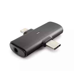 Hadron F15-2 Kablosuz 2*Mikrofon 2in1 Type-C + Lightning Kablosuz Yaka Mikrofonu