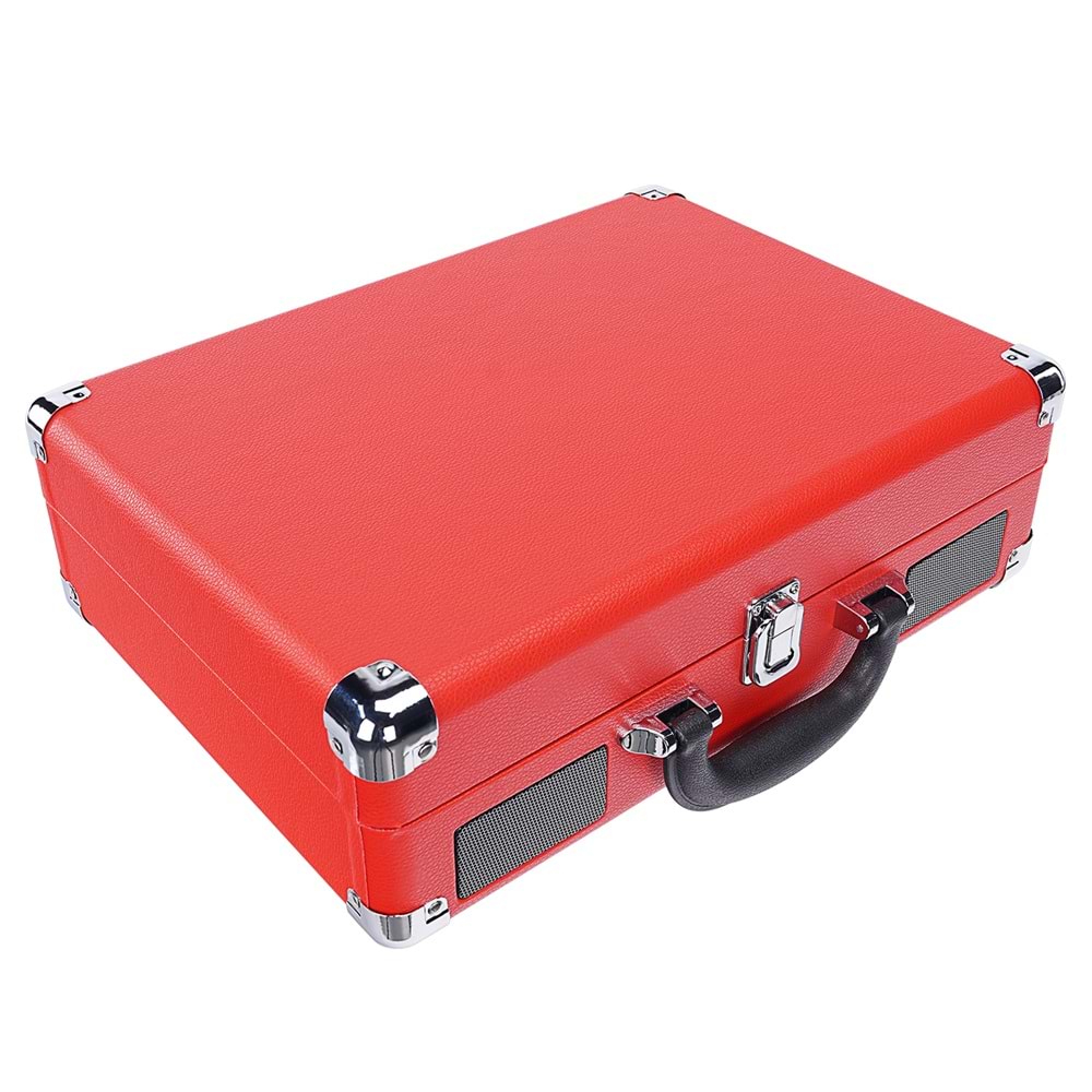 Mikado Nostalgia MN-P317 Kırmızı Pikap+Rca+Bluetooth Destekli Plak Müzik Kutusu