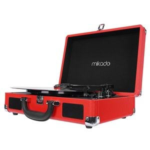 Mikado Nostalgia MN-P317 Kırmızı Pikap+Rca+Bluetooth Destekli Plak Müzik Kutusu