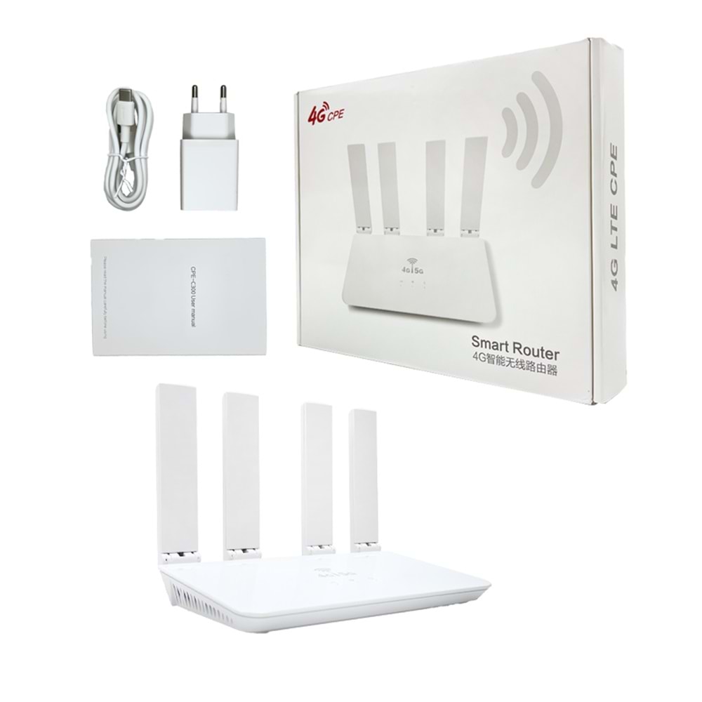 Apronx CP906 5G+4G Mobile 4 Antenli WiFi Router Wifi 6 + 300Mbps 4G LTE Taşınabilir Modem CPF906