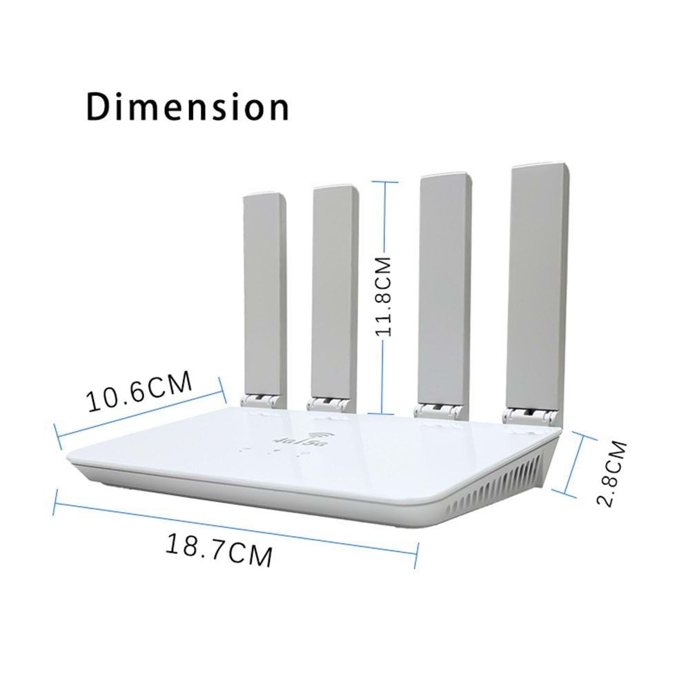 Apronx CP906 5G+4G Mobile 4 Antenli WiFi Router Wifi 6 + 300Mbps 4G LTE Taşınabilir Modem CPF906