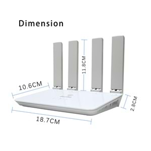 Apronx CP906 5G+4G Mobile 4 Antenli WiFi Router Wifi 6 + 300Mbps 4G LTE Taşınabilir Modem CPF906