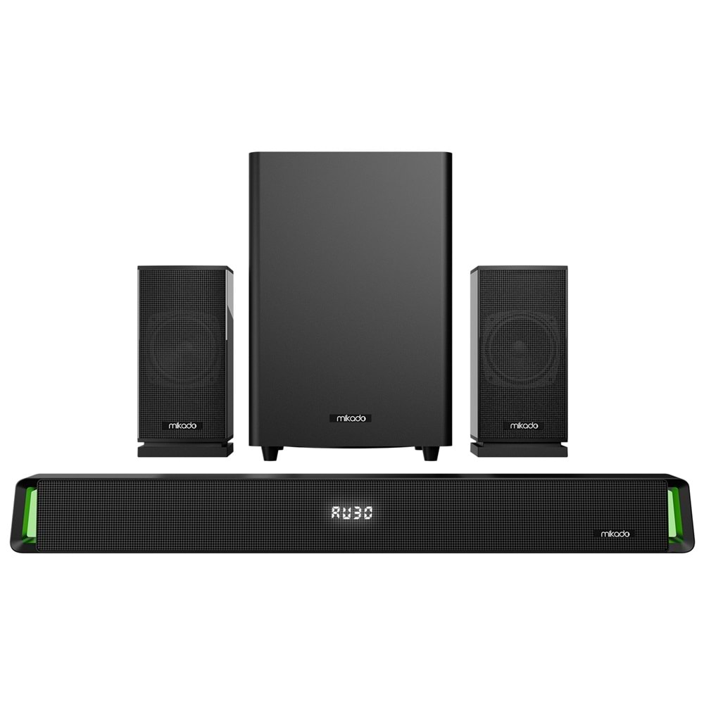 Mikado MD-SBT35 SonicBar Siyah 160W RMS BT+AUX+USB+HDMI/OPTICAL Ev Sinema Soundbar Speaker