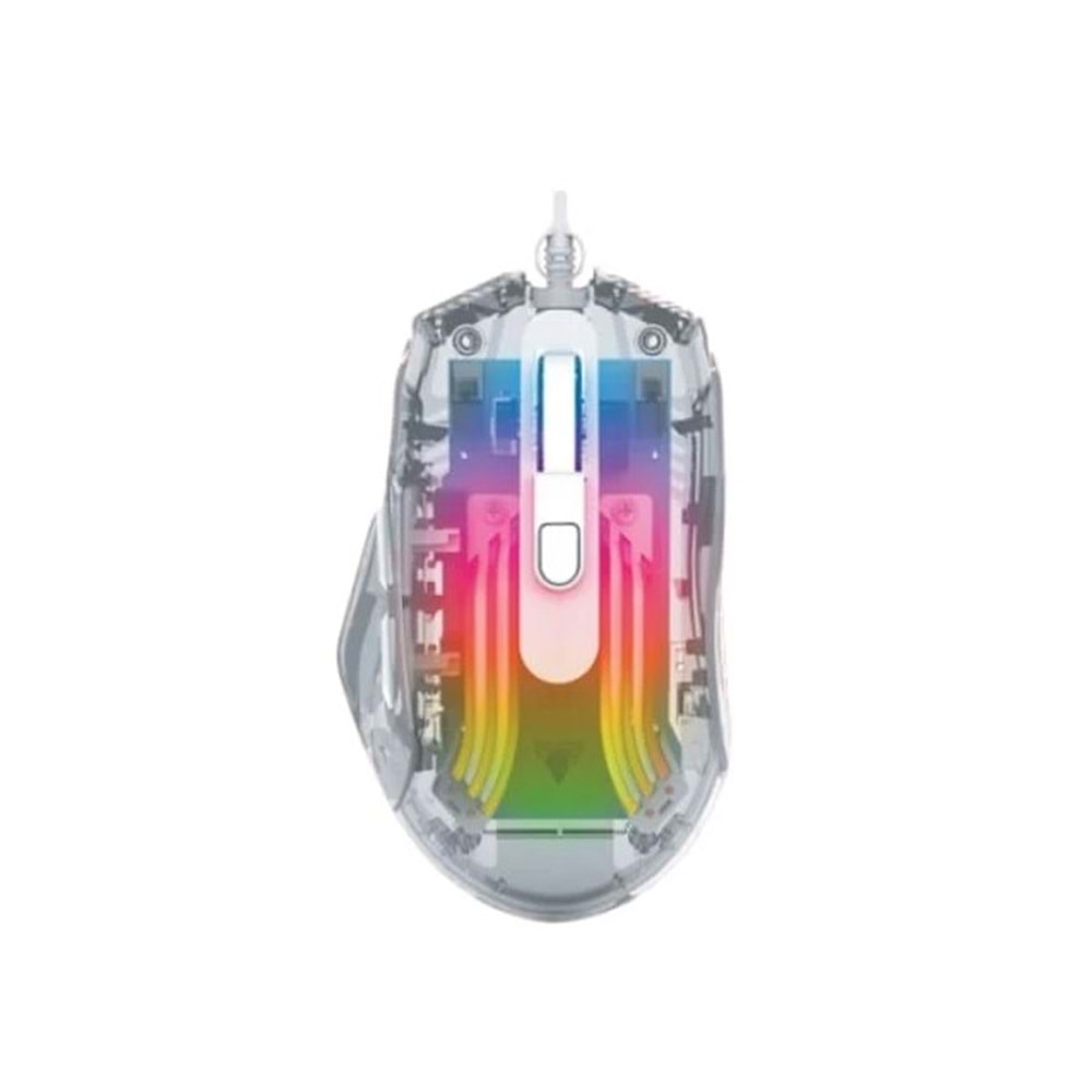 Jedel GM1400 7200 Dpı Şeffaf Rgb Işıklı Gaming Oyuncu Mouse