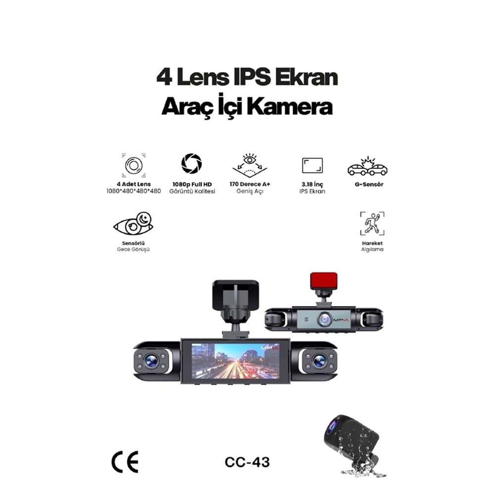 MPİA CC-43 Araç Kamerası 5MP 3.18