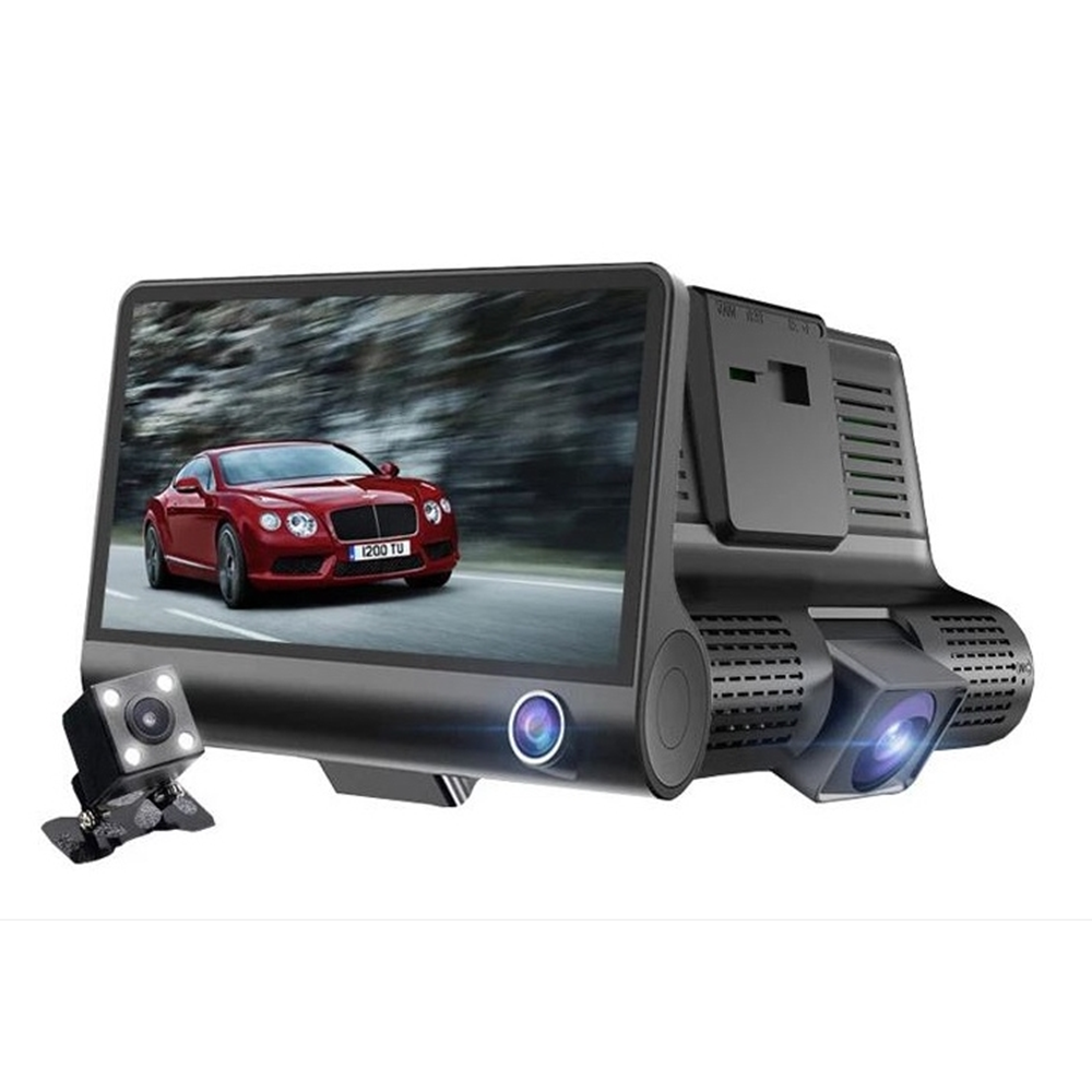 Concord CC-36 FHD Araç Yol Kamerası (ön+arka+iç) 1080p 4.0Inç 3lü Gece Görüşlü Kamera