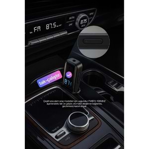 CONCORD BT-16 2IN1 Bluetooth Receiver | USB-Aux Kablo Ses Kontrol Ekran