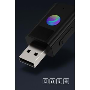 CONCORD BT-16 2IN1 Bluetooth Receiver | USB-Aux Kablo Ses Kontrol Ekran