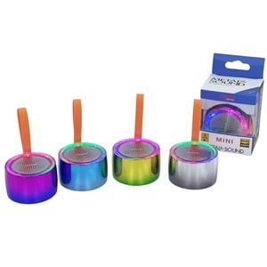 PLATOON PL-4337 BLUETOOTH BAĞLANTILI RGB IŞIKLI HOPÖRLÖR MİKROFONLU MİNİ SPEAKER