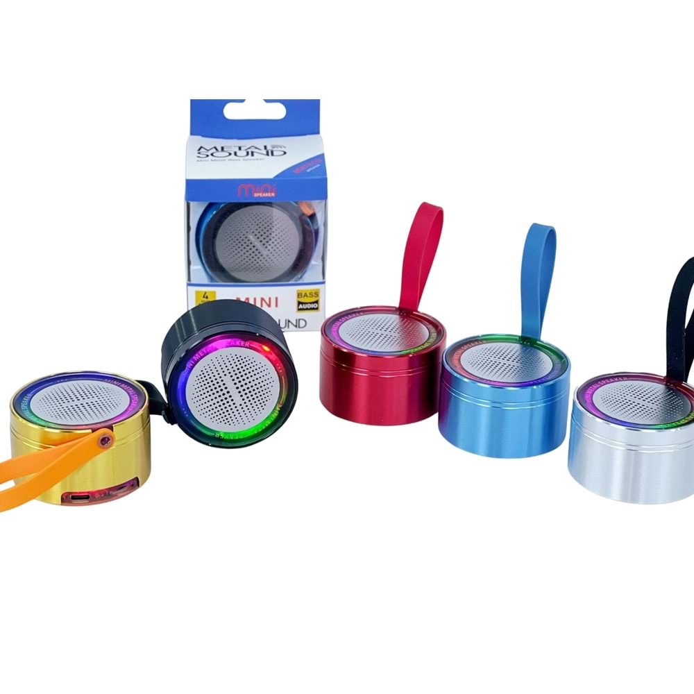 PLATOON PL-4337 BLUETOOTH BAĞLANTILI RGB IŞIKLI HOPÖRLÖR MİKROFONLU MİNİ SPEAKER