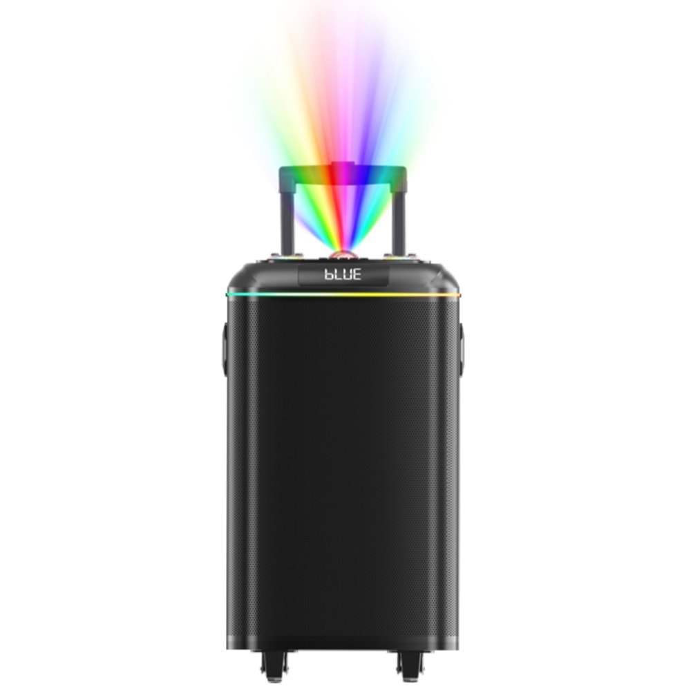 TELSAN DM-T1505 SD/USB/FM DOUBLE 15inc BLUETOOTH KARAOKE MİKROFONLU KABLOSUZ KUMANDALI RGB MÜZİK KUTUSU