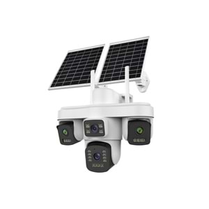 TRİO TR-SGX479 4 Kameralı 4x3MP 12MP 4G Solar PTZ Güvenlik Kamerası Sim Kartlı