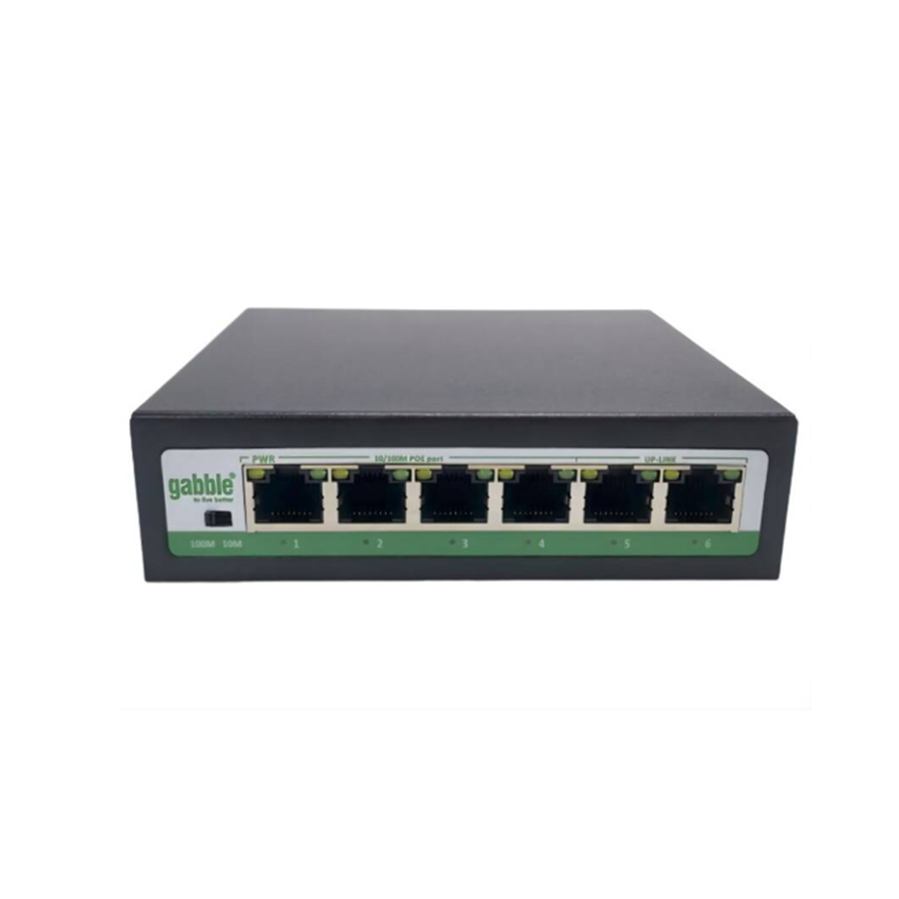 Gabble GAB-P42MM POE4 Port 10/100 Mbps 2 Port 100M Uplink PoE Switch