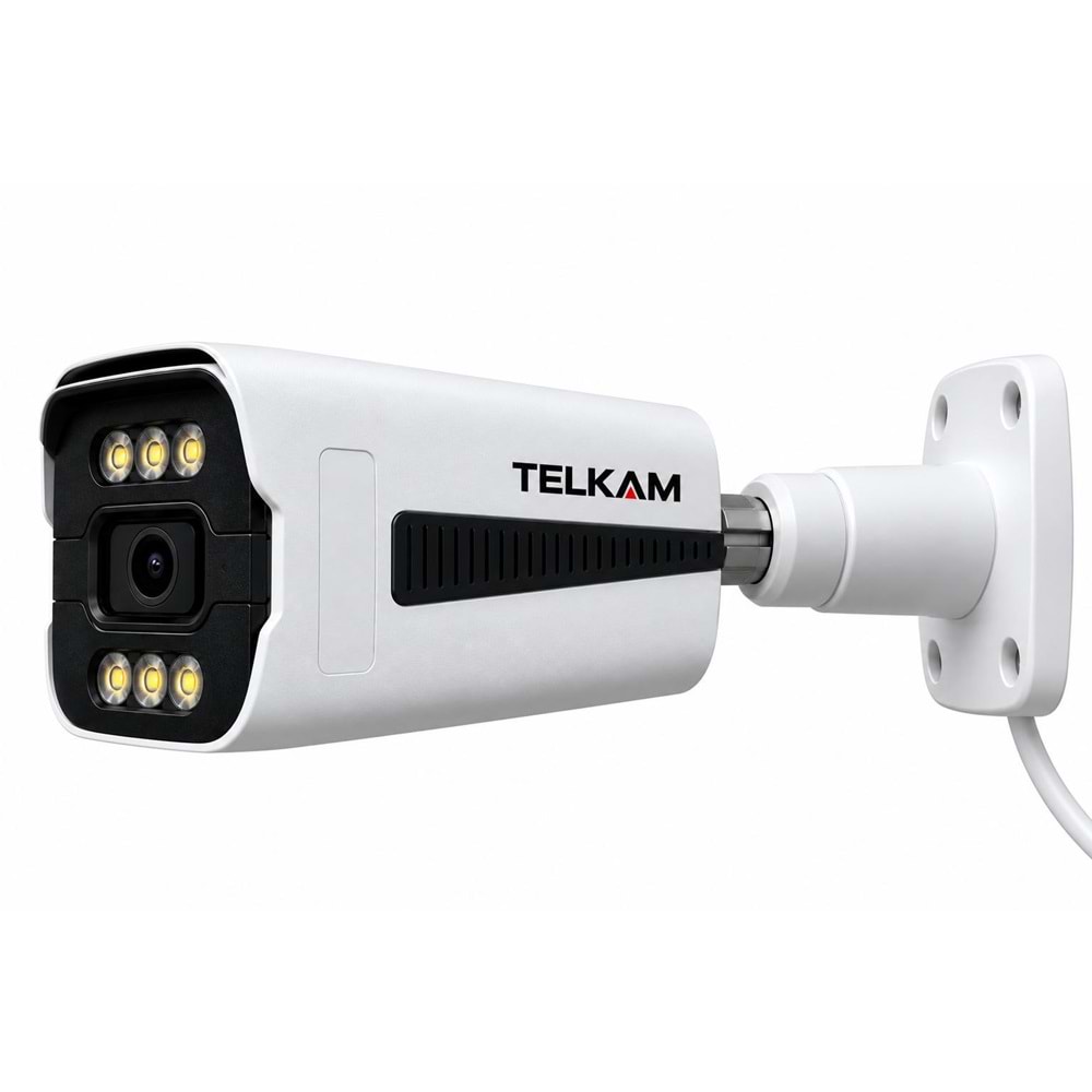 TELKAM TK-204 GECE RENKLİ GÖRÜŞ 2MP AHD BULLET 6 WARM LED SESLİ GÜVENLİK KAMERASI