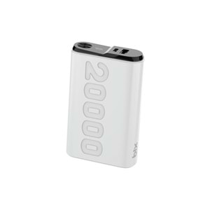 BİX TPB24 20000mAh PD 20W USB-C ve USB-A QC 3.0 Çift Portlu 22.5W Dijital Ekranlı Powerbank Siyah