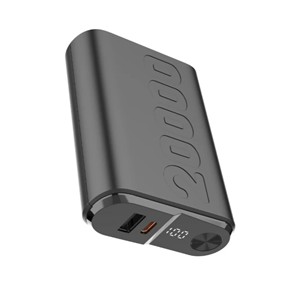 BİX TPB24 20000mAh PD 20W USB-C ve USB-A QC 3.0 Çift Portlu 22.5W Dijital Ekranlı Powerbank Siyah