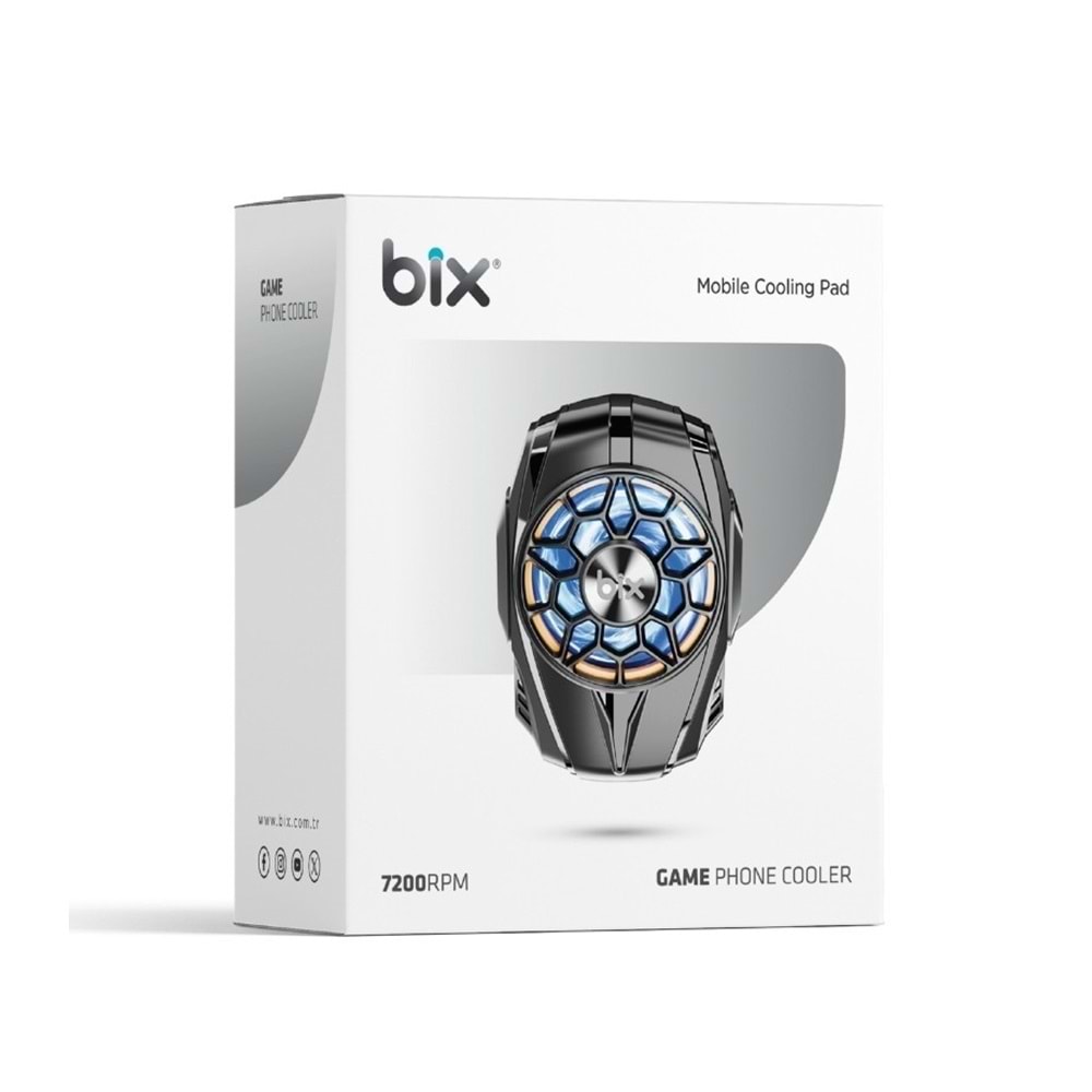 BIX BXCP04G Ultra Sessiz ve Güçlü Kablosuz Telefon Soğutucu Fan
