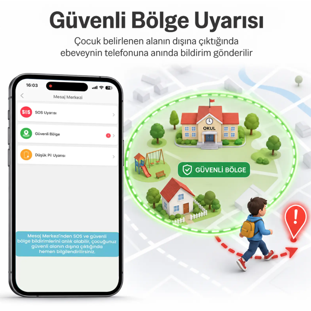 Bix Kids KW02 Sim Kartlı GPS Rota Takipli SOS Kameralı ve Görüntülü Konuşmalı 4G Çocuk Akıllı Saati