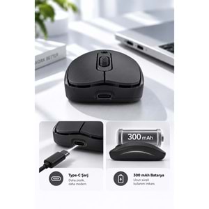 SPRANGE SR-M4 Kablosuz & Bluetooth 5.4 Şarjlı Mouse