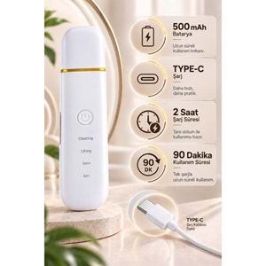 CONCORD SM-15 RENORA 4IN1 Ultrasonic Cilt Temizleme Spatulası