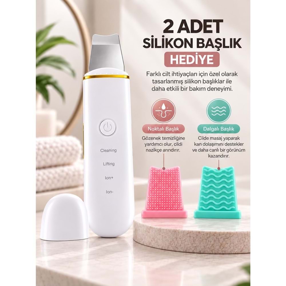 CONCORD SM-15 RENORA 4IN1 Ultrasonic Cilt Temizleme Spatulası