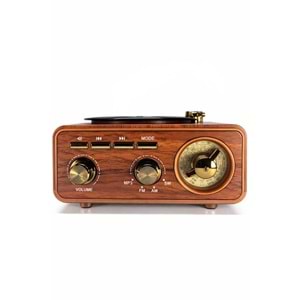 Meier MD-1317BT Nostaljik Görünümlü Bluetooth Hoparlör ve 3 Bantlı Şarjlı Radyo PL-4737
