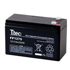Ttec Base 12 Volt 7 Amper Bakımsız Kuru Akü 12V7A AKÜ