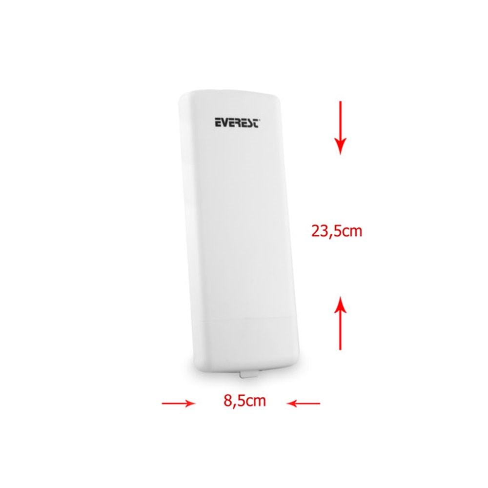 Everest EWN-220POE Dış Ortam Bina Dışı Uzun Mesafe Destekli 5.8Ghz 300Mbps Repeater + Access Point Kablosuz Router