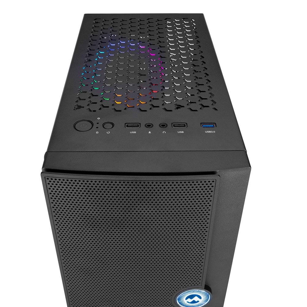 Everest KASTRA Real 500W Siyah 4 Adet Rainbow Fanlı Gaming Oyuncu Kasa