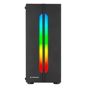 Rampage SPECTRA Tempered Glass 600W 80Plus Rainbow Fan ve Ledli 1*Usb 3.0 + 2* Usb 2.0 Gaming Kasa